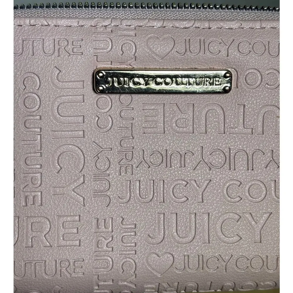 Juicy Couture Pale Pink Zip Around Wallet